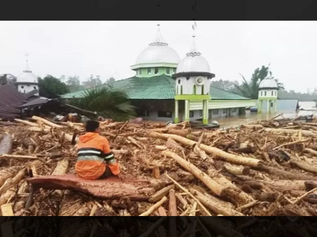 Prabowo Subianto langsung tinjau tumpukan kayu banjir dahsyat di Aceh Tamiang, tegas peringatkan warga jaga lingkungan!